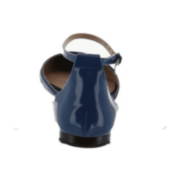 H by Halston Leather Flats Adjustable Strap Layla Indigo size 8 - Picture 7 of 7